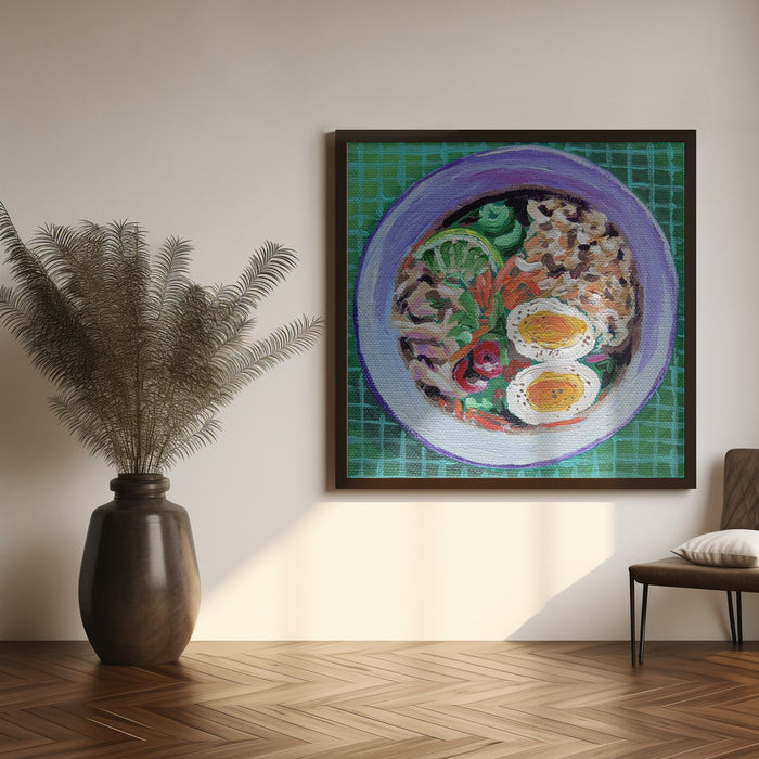 Ramen Square Canvas Art Print