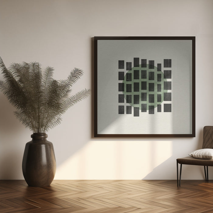 Minimalist Japandi 01 Square Canvas Art