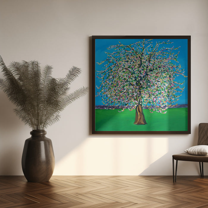 Apple Blossom Square Canvas Art Print