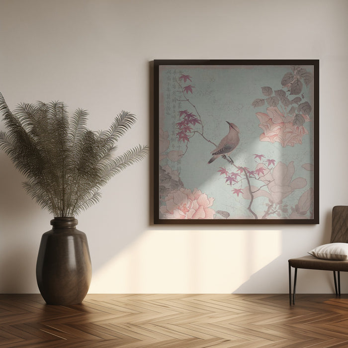 Chinoiserie No2 Square Canvas Art Print