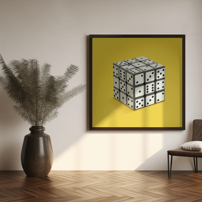 Not Rubik's cube Square Canvas Art Print