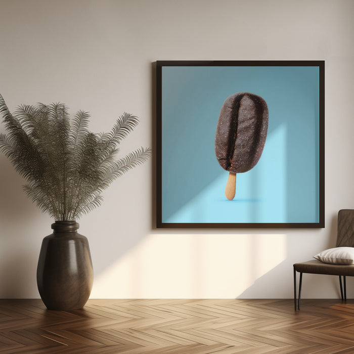 Ice Ice Coffee Square Canvas Art Print