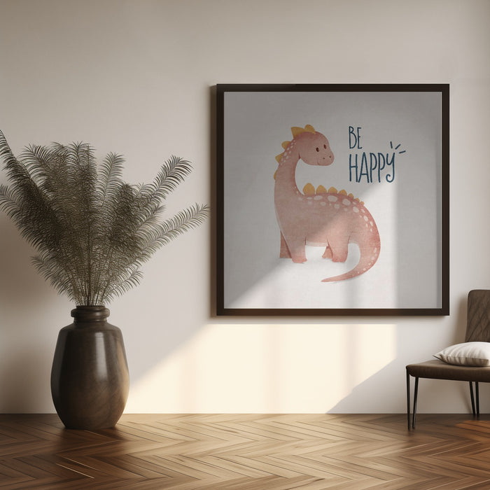 Dino Uzun Boyun Square Canvas Art Print