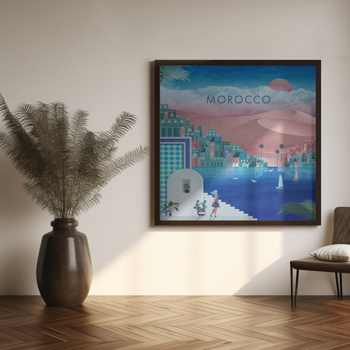 Morocco Square.png Square Canvas Art