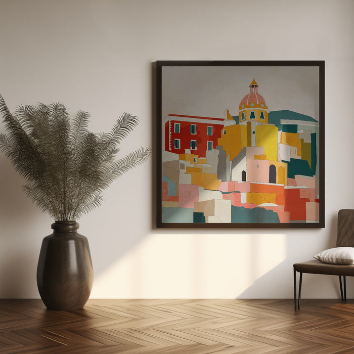 Procida Italy Kopie Square Canvas Art Print