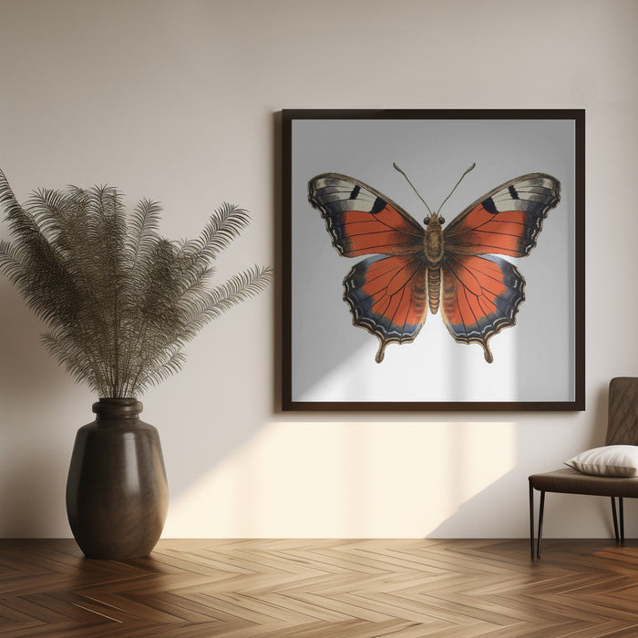 Butterfly 49 Square Canvas Art Print