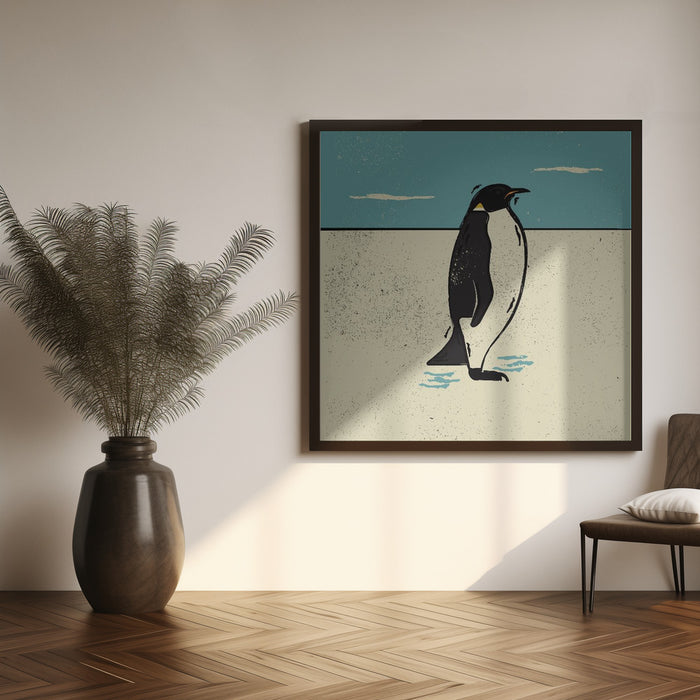 Penguin Square Canvas Art Print