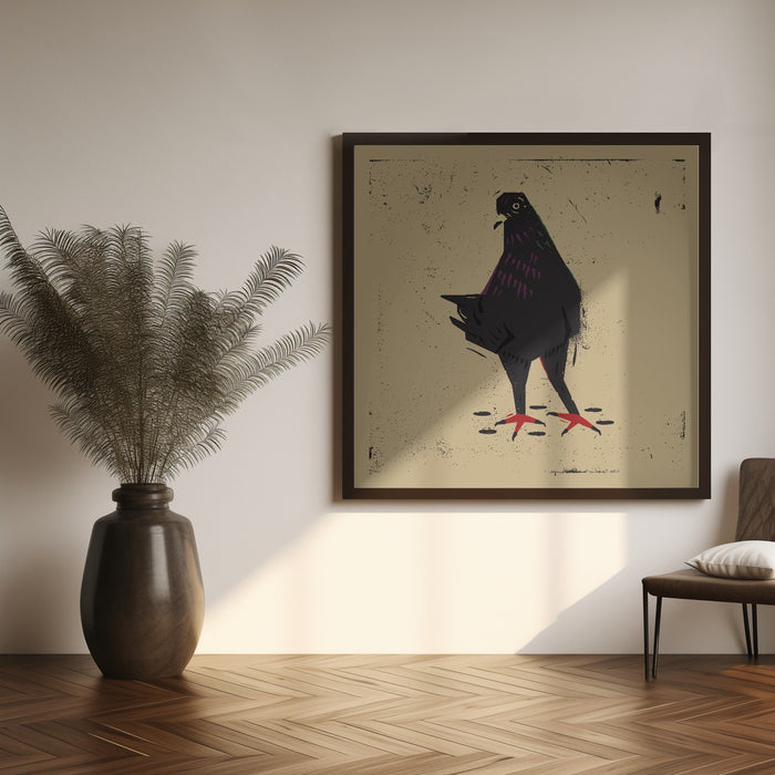 Pigeon Square Canvas Art Print