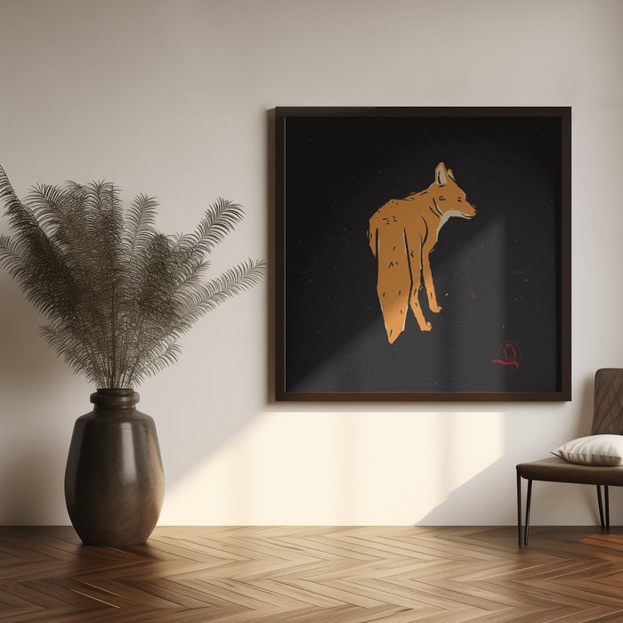 Fox Square Canvas Art Print