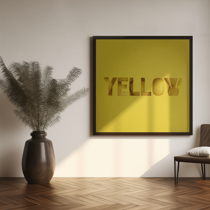 Yellow Square Canvas Art Print