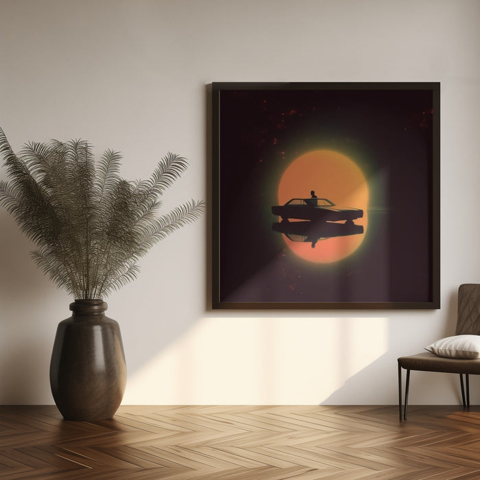 NightDrive Square Canvas Art