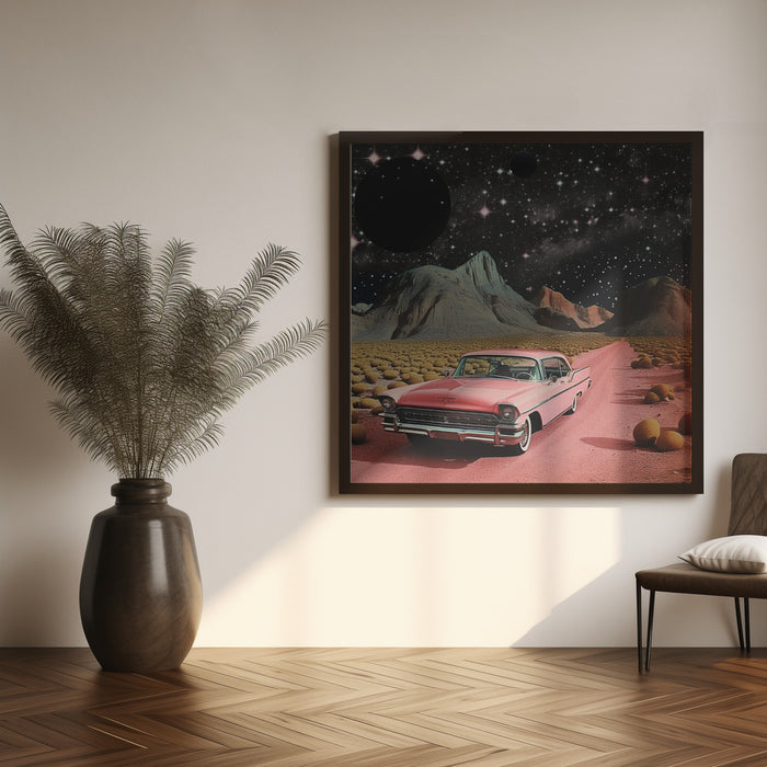 SpaceRide 6.0 Square Canvas Art Print