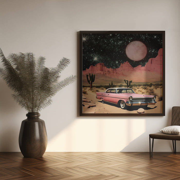 SpaceRide 8.0 Square Canvas Art Print