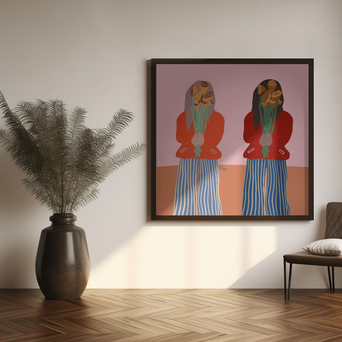 Gemini Square Canvas Art Print