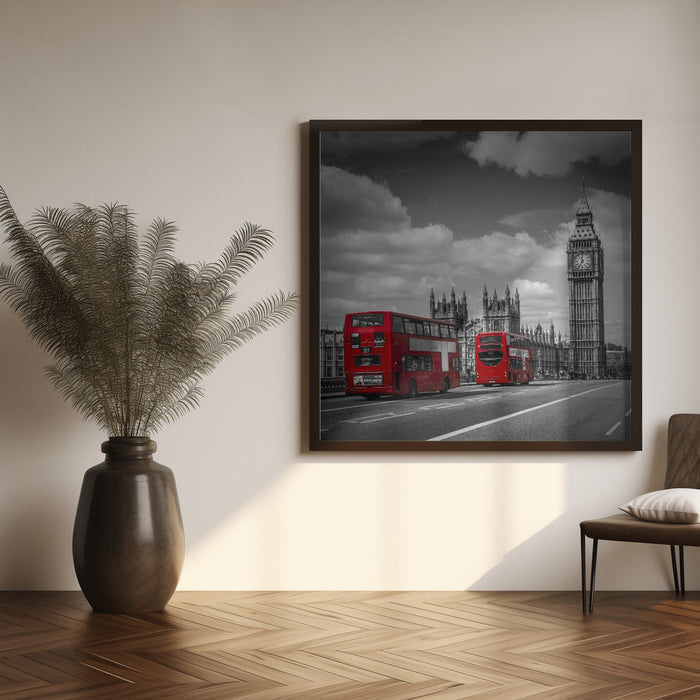 Typical London Square Canvas Art Print