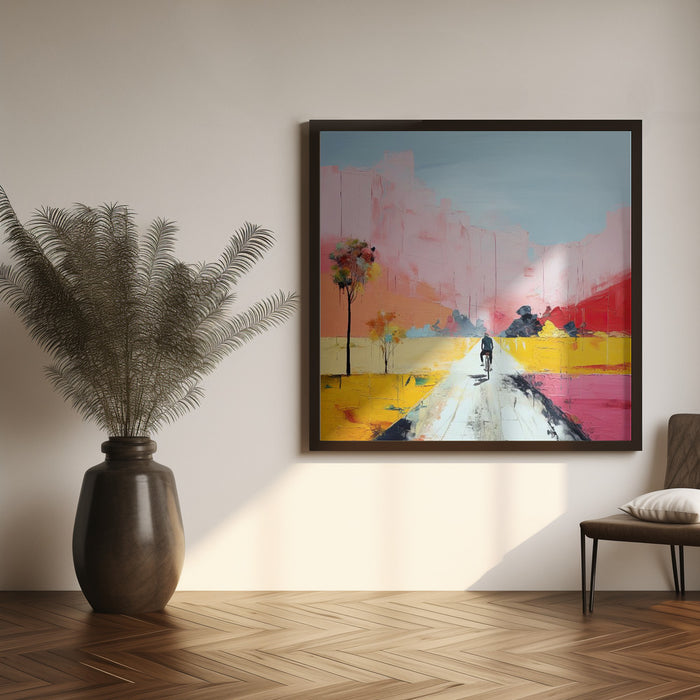 Second World 3 Square Canvas Art Print