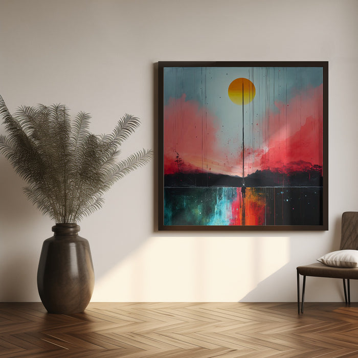 Second World 5 Square Canvas Art Print