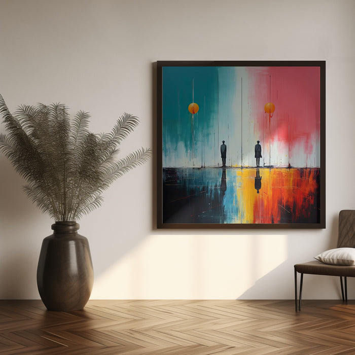 Second World 6 Square Canvas Art Print