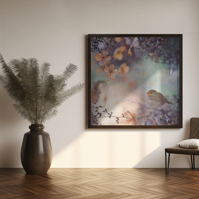 Hydrangea fantasy Square Canvas Art Print