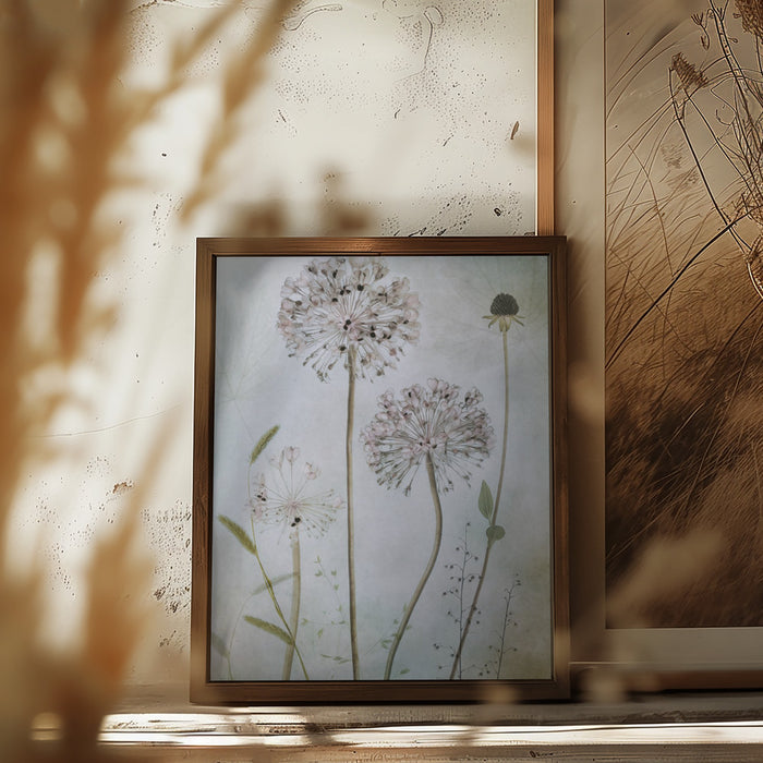 Allium Framed Art Modern Wall Decor