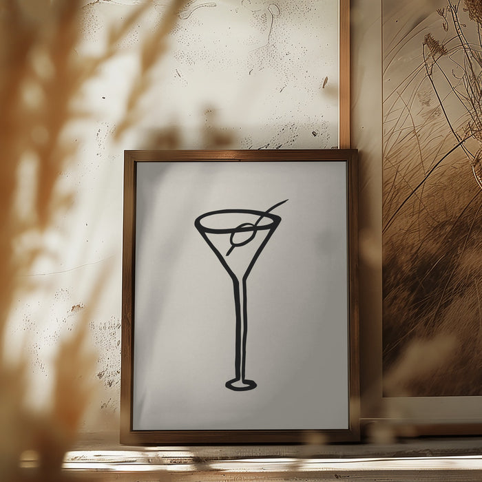 Shaken, Not Stirred Framed Art Modern Wall Decor