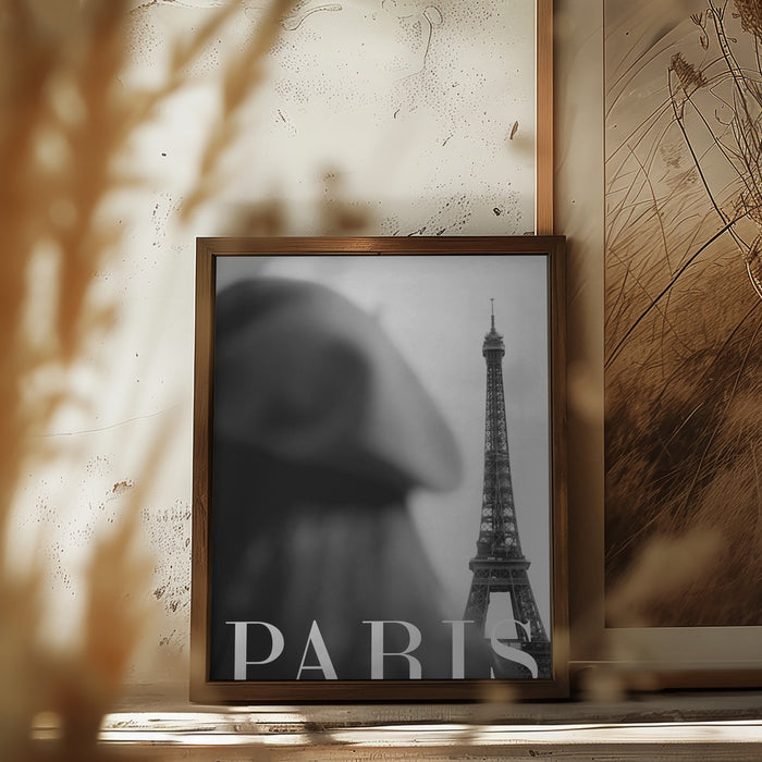 Paris Text 4 Framed Art Modern Wall Decor