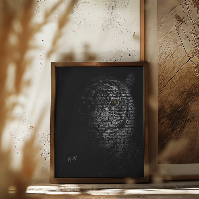 The Tiger Framed Art Modern Wall Decor