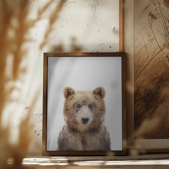 Baby Bear Framed Art Wall Decor