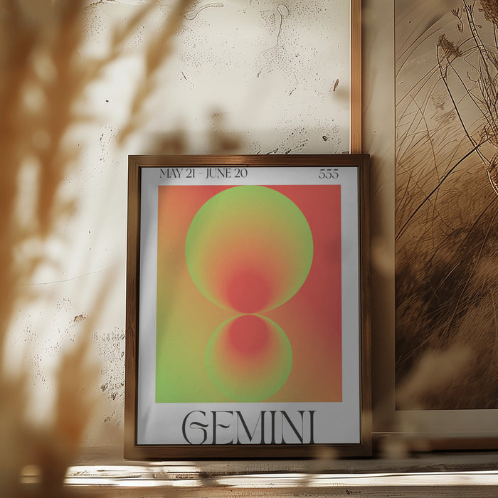 Gemini Framed Art Wall Decor