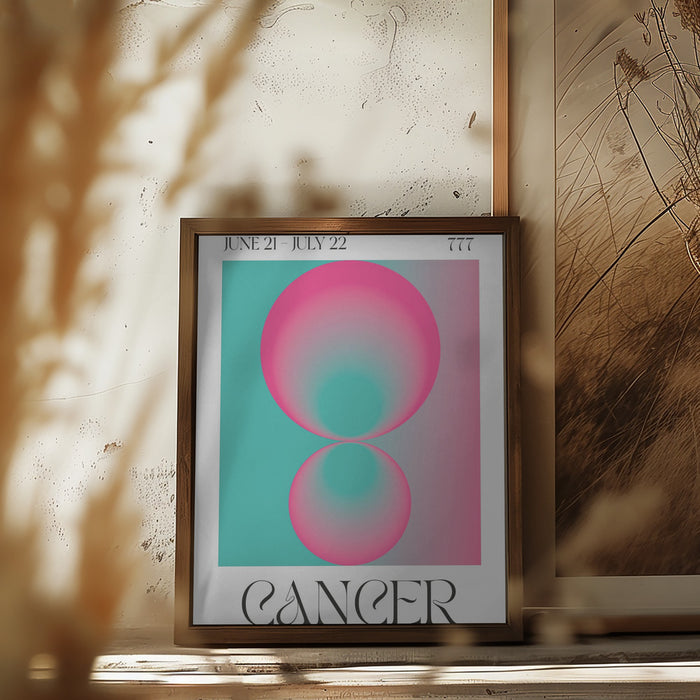 Cancer Framed Art Modern Wall Decor