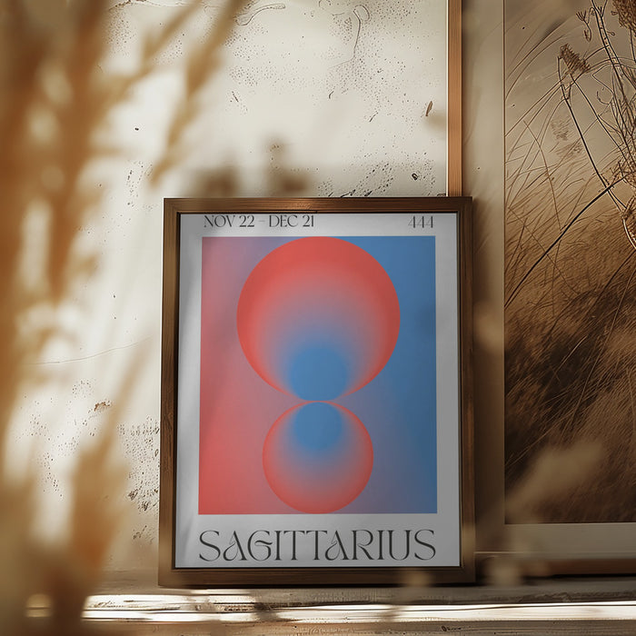 Sagittarius Framed Art Modern Wall Decor