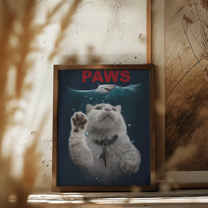 PAWS Framed Art Wall Decor