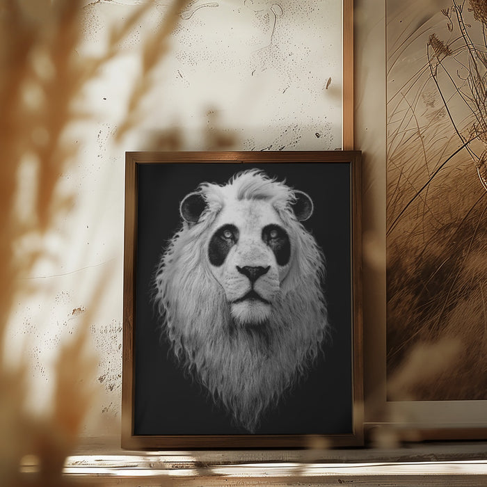 PANDALION Framed Art Modern Wall Decor