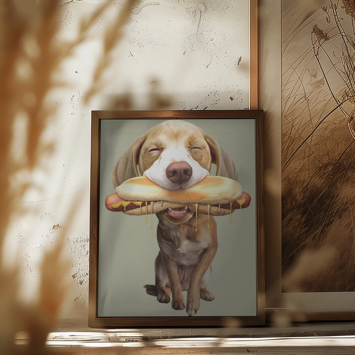 hotdog Framed Art Modern Wall Decor