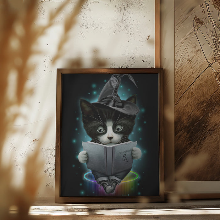 magical cat Framed Art Wall Decor