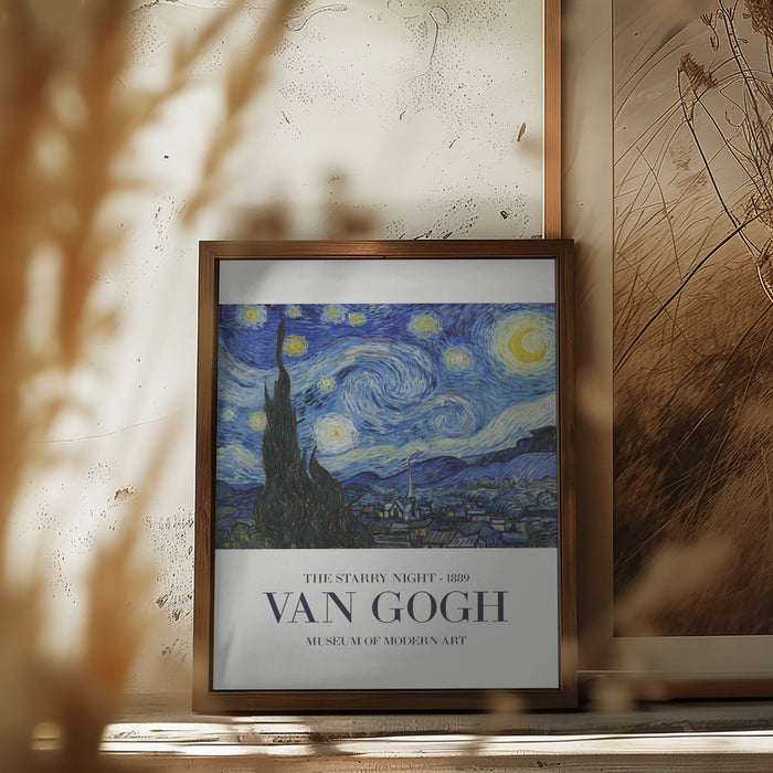 The Starry Night Framed Art Wall Decor