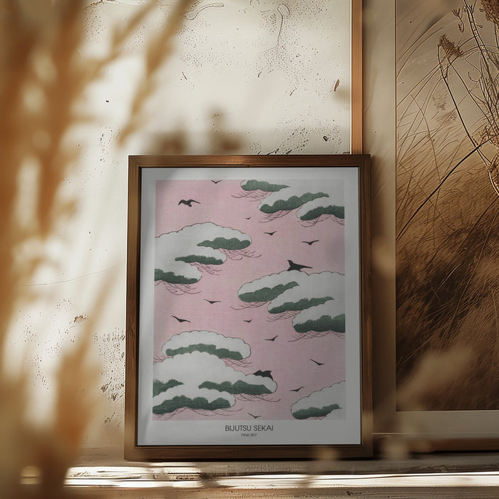 Pink Sky Framed Art Wall Decor