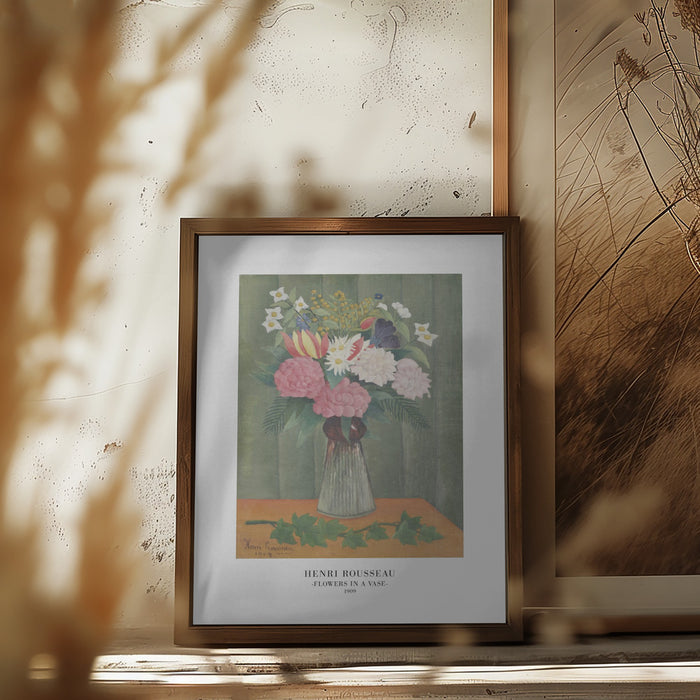 Flowers In a Vase Framed Art Wall Decor