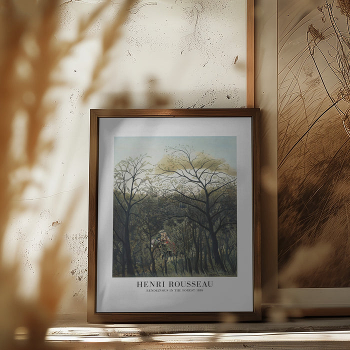 Rendezvous In The Forest Framed Art Modern Wall Decor