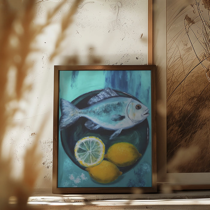 A Fishplate Framed Art Modern Wall Decor