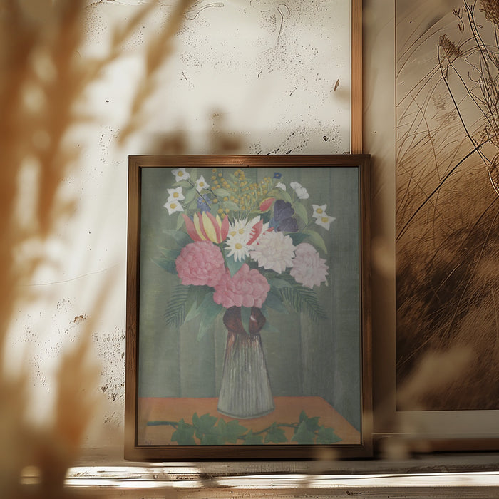 Flowers In a Vase Framed Art Wall Decor