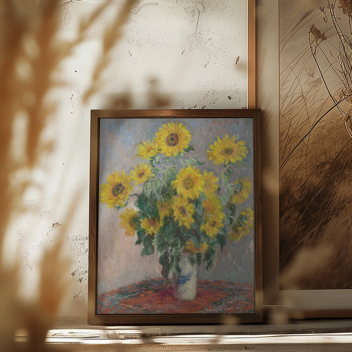 Bouquet Of Sunflowers Framed Art Wall Decor