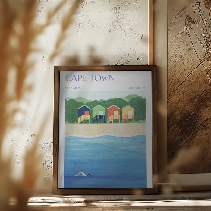 Cape Town, South Africa Framed Art Modern Wall Decor