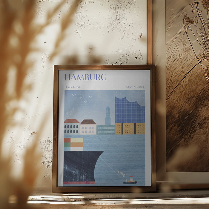 Hamburg, Germany Framed Art Wall Decor