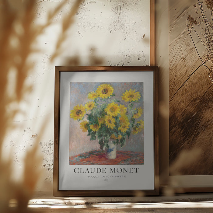 Bouquet Of Sunflowers Framed Art Wall Decor