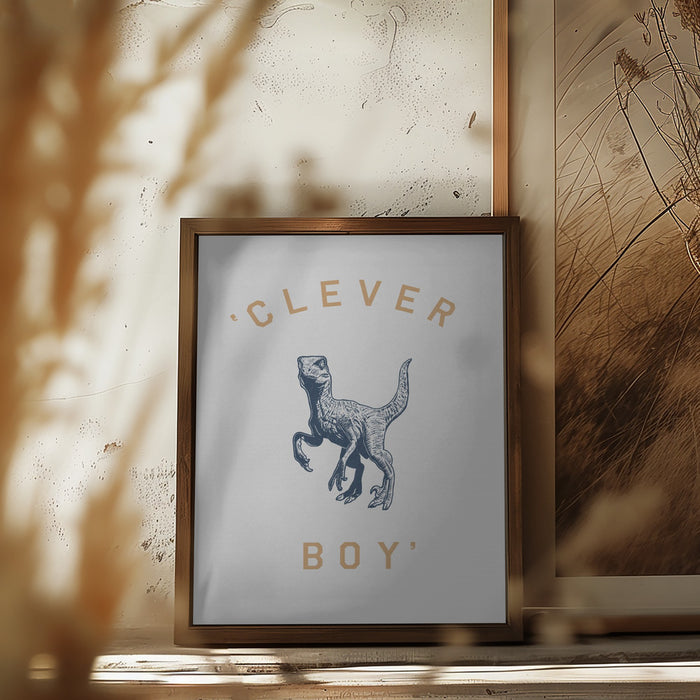 Clever Boy Framed Art Wall Decor