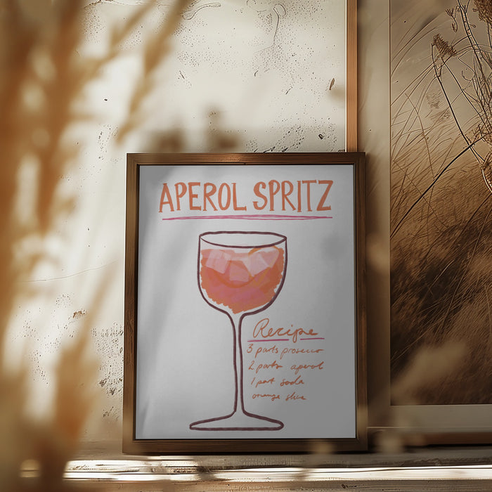 Aperol Spritz Framed Art Wall Decor