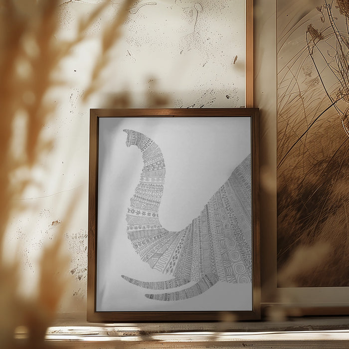 Elephant Nº3 Framed Art Wall Decor