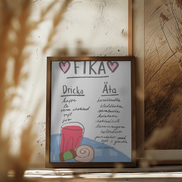 Fika Framed Art Modern Wall Decor