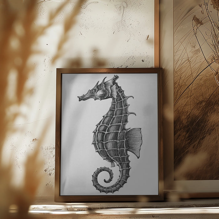 Seahorse Framed Art Wall Decor